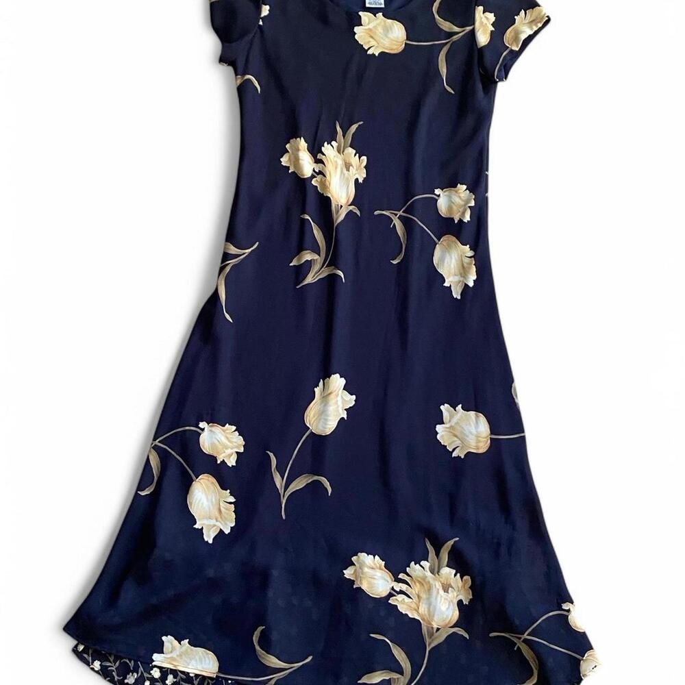 Jessica Howard Women's Navy and Blue Dress